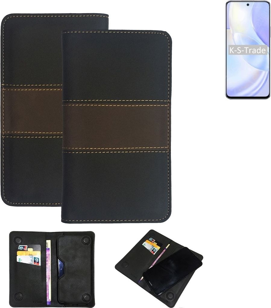 K-S-Trade Hülle Handyhülle kompatibel mit Huawei nova 8 SE Vitality Edition Schutzhülle Walletcase Bookstyle Tasche Schutz Case Handytasche Wallet