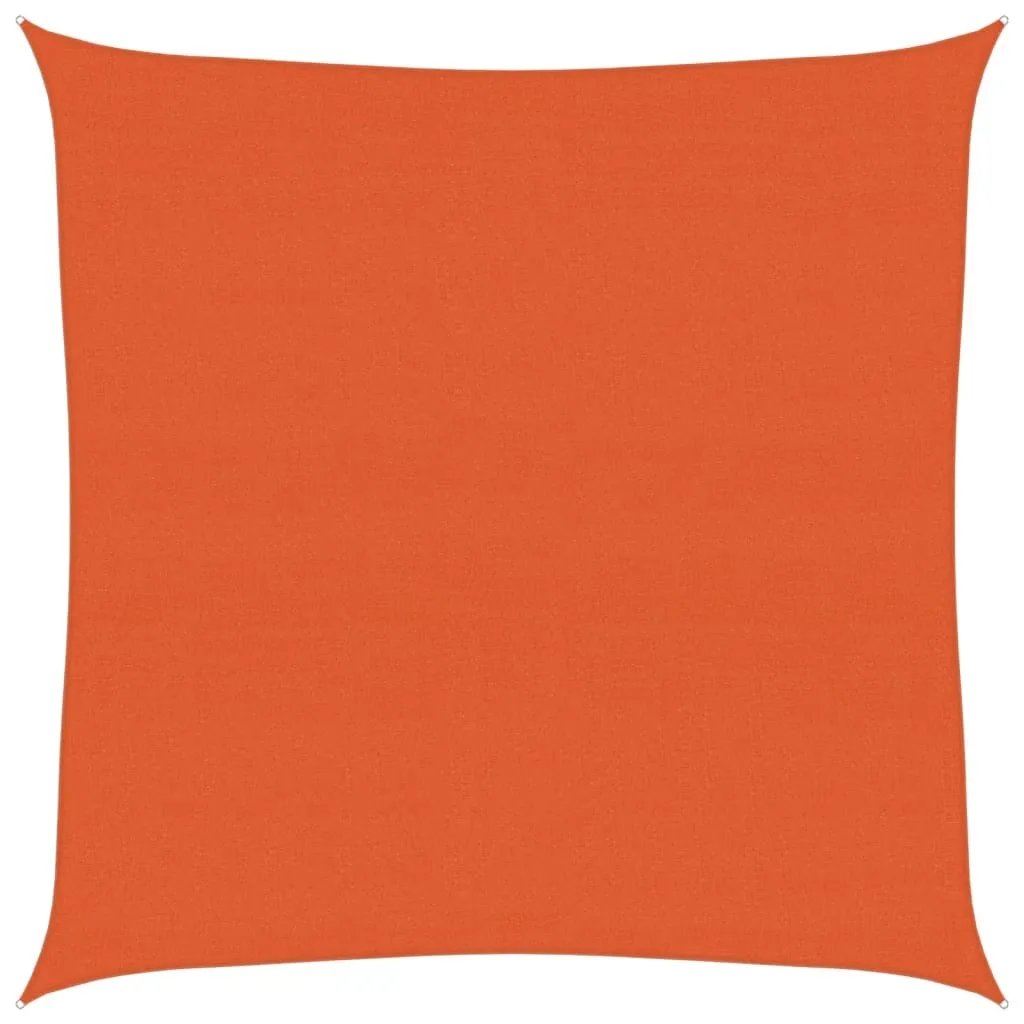 Vela Ombreggiante Arancione 7x7m HDPE 160g/m² | Alta Qualità Esterni