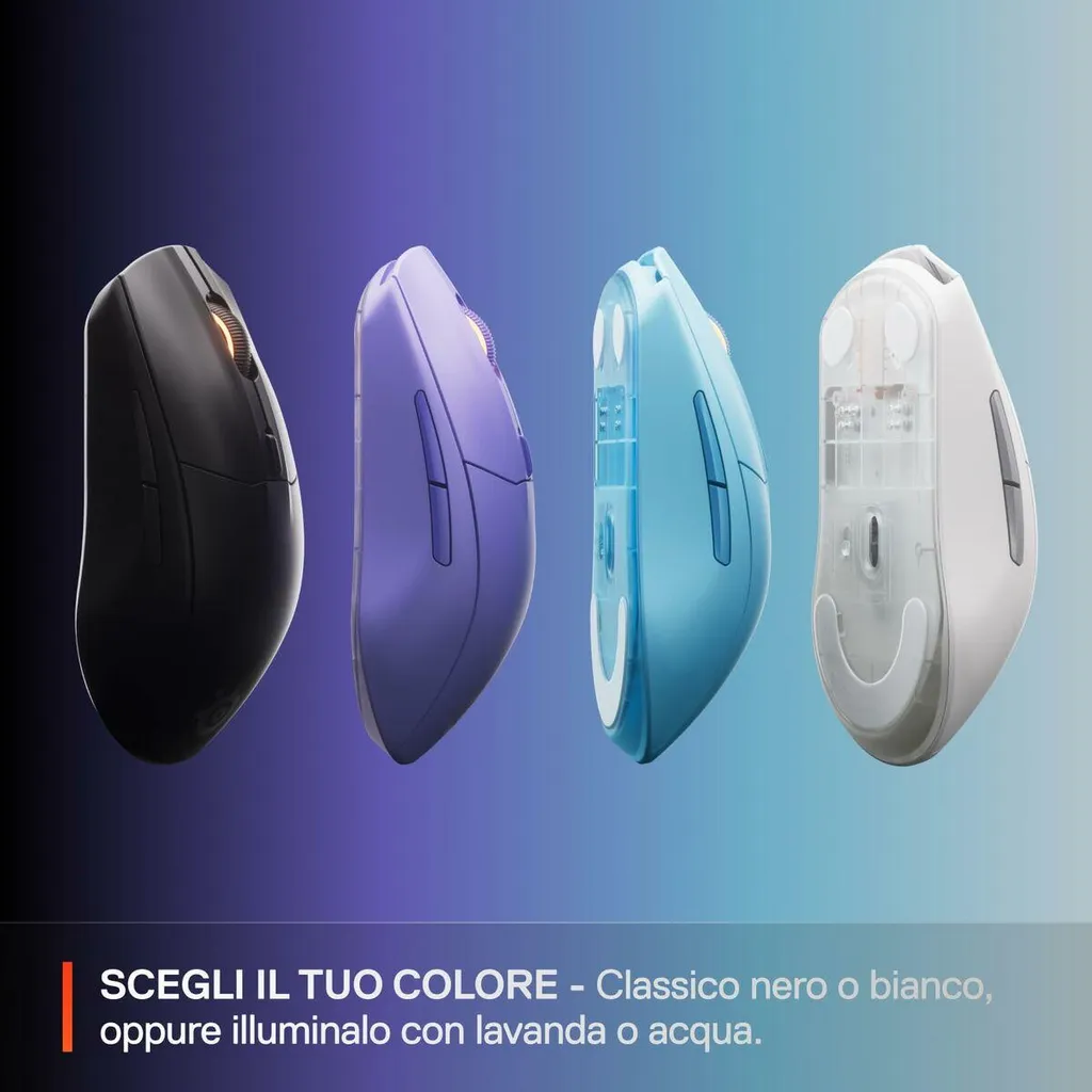 Souris Gaming Sans Fil SteelSeries Rival 3 Gen 2 Bluetooth Lavender - 7