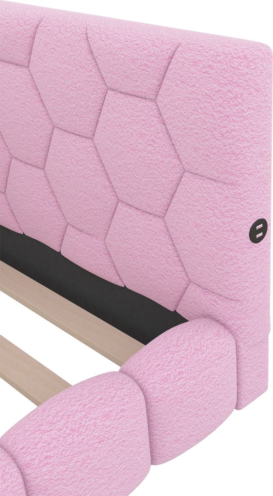 MODFU Tagesbett Polsterbett 90x200cm mit LED und Produktbild 8