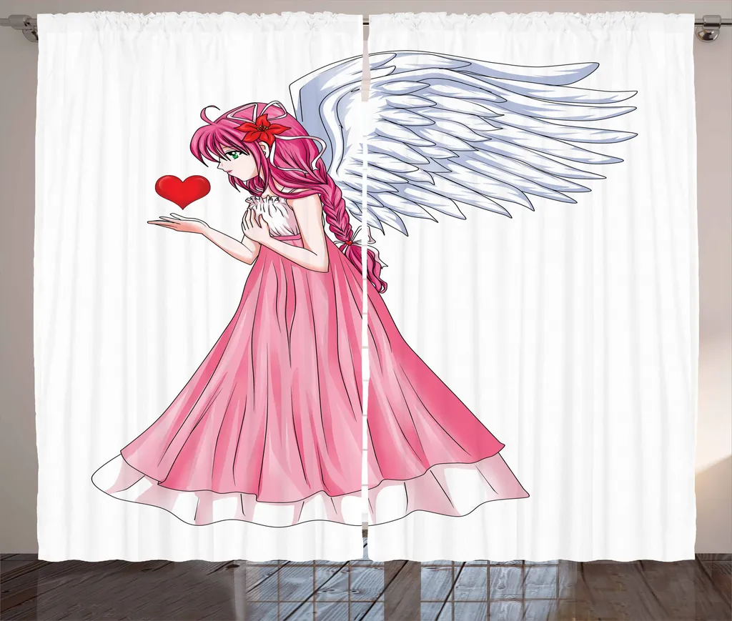 Tenda Lavabile per Bambini ABAKUHAUS Angelo Anime 280x175cm - Pratica e Bella
