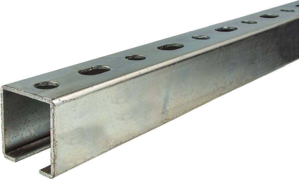 tecuro Montageschiene Typ 38/40 x 1000 mm x 2,00 mm, Stahl Produktbild 