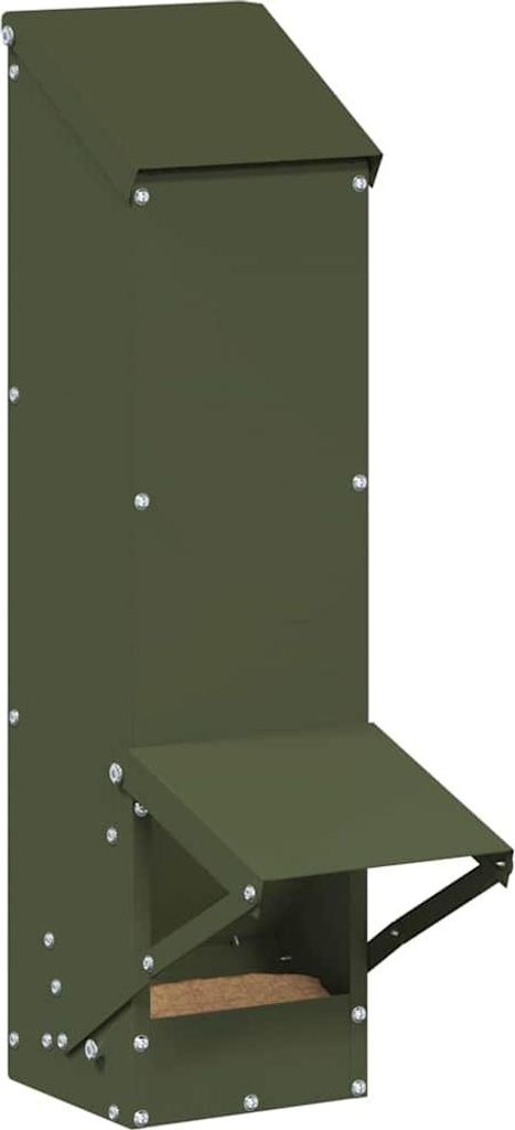Cloris Designermöbel Hühnerfütterer Olive Grün 13 x 12 x 51cm Kaltgewalzter Stahl - Pferdefuttertröge 2026Neu399988 - Pferdefuttertröge