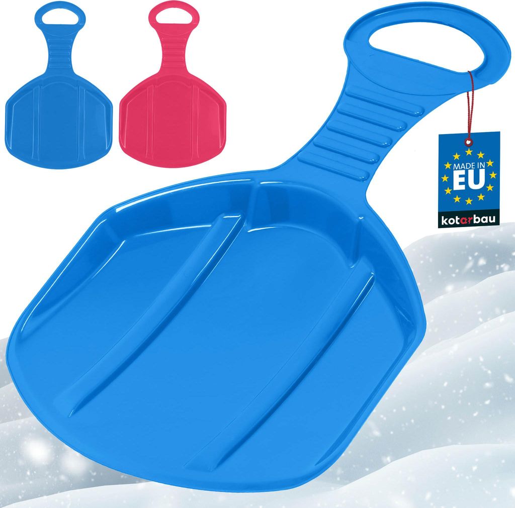 KOTARBAU® 2 pcs. Luge Plastique 53x34x3,5 cm Bleu & Rose Image du produit 