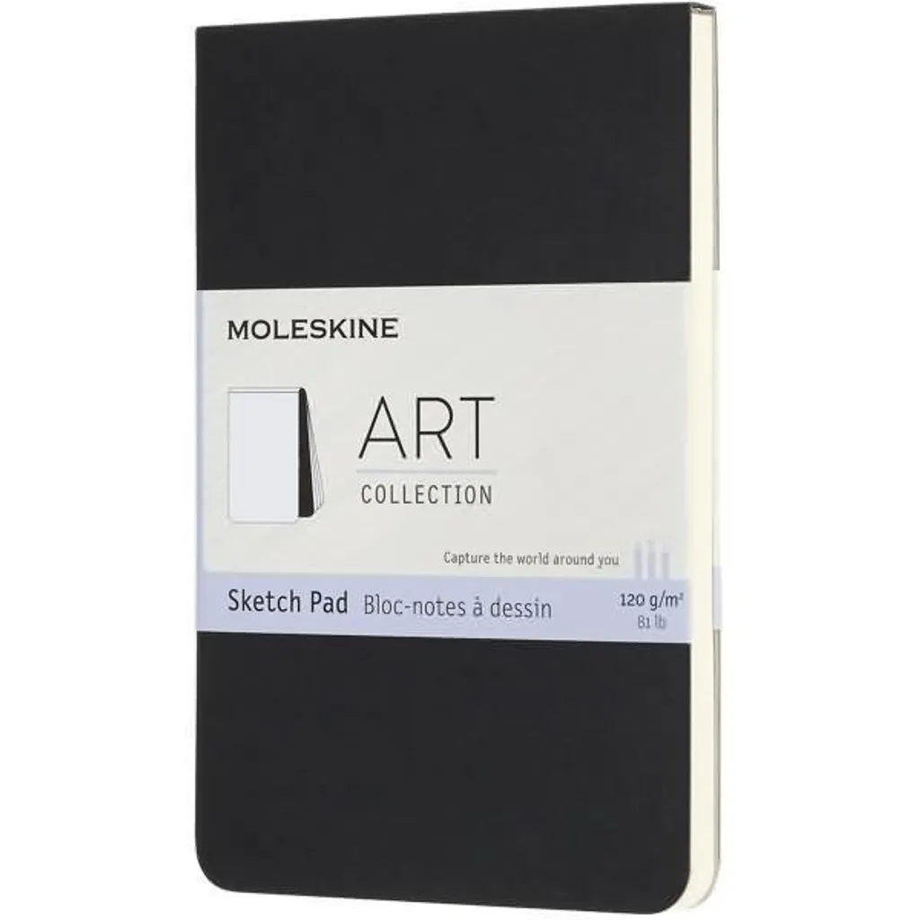Moleskine Sketch Pad Art Collection A6 Nero: Carta 120g Certificata