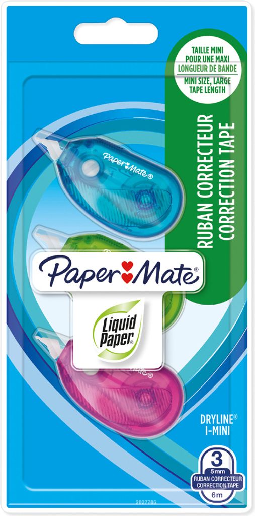 Paper:Mate Korrekturroller DRYLINE GRIP I-Mini 3er Blister
