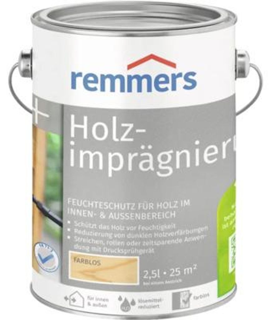 REMMERS ECO Holzimprägnierung Grundierung farblos 2,5 l Produktbild 