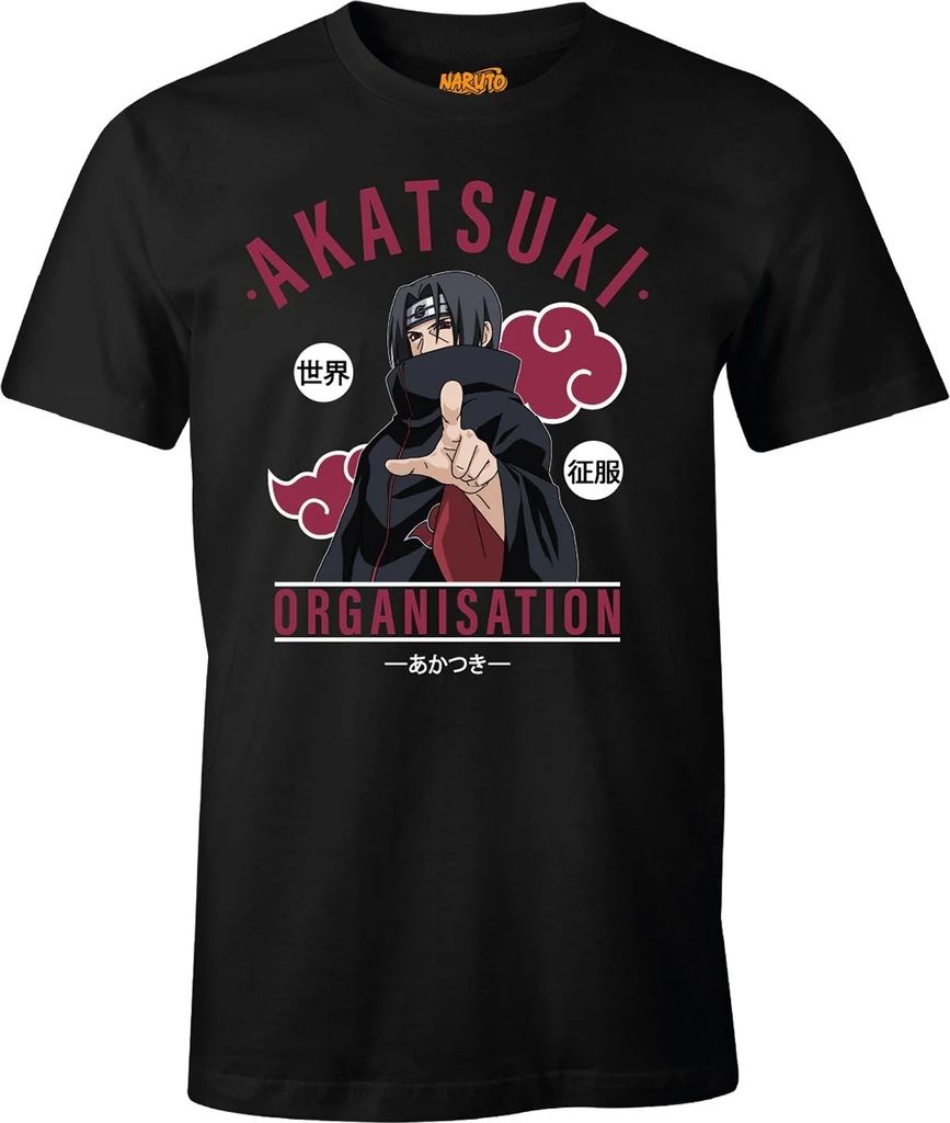 Naruto T-Shirt Akatsuki Organisation Itachi Anime Manga Fan Merchandise