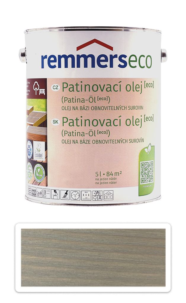 Remmers Záhradný olej na drevo [eco] Silver Grey 5L - Olej Obrázok produktu 