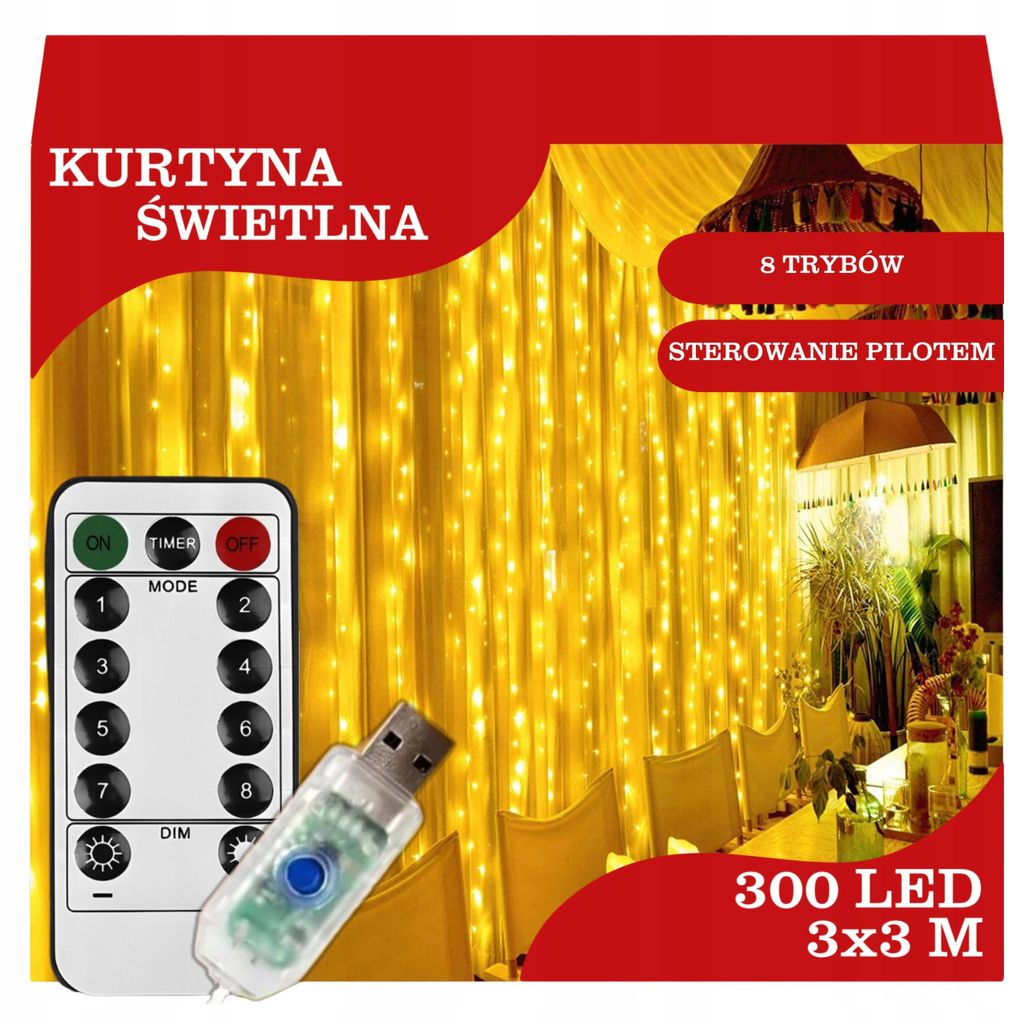R2Invest Tenda da favola 3x3m 300LED Immagine del prodotto 