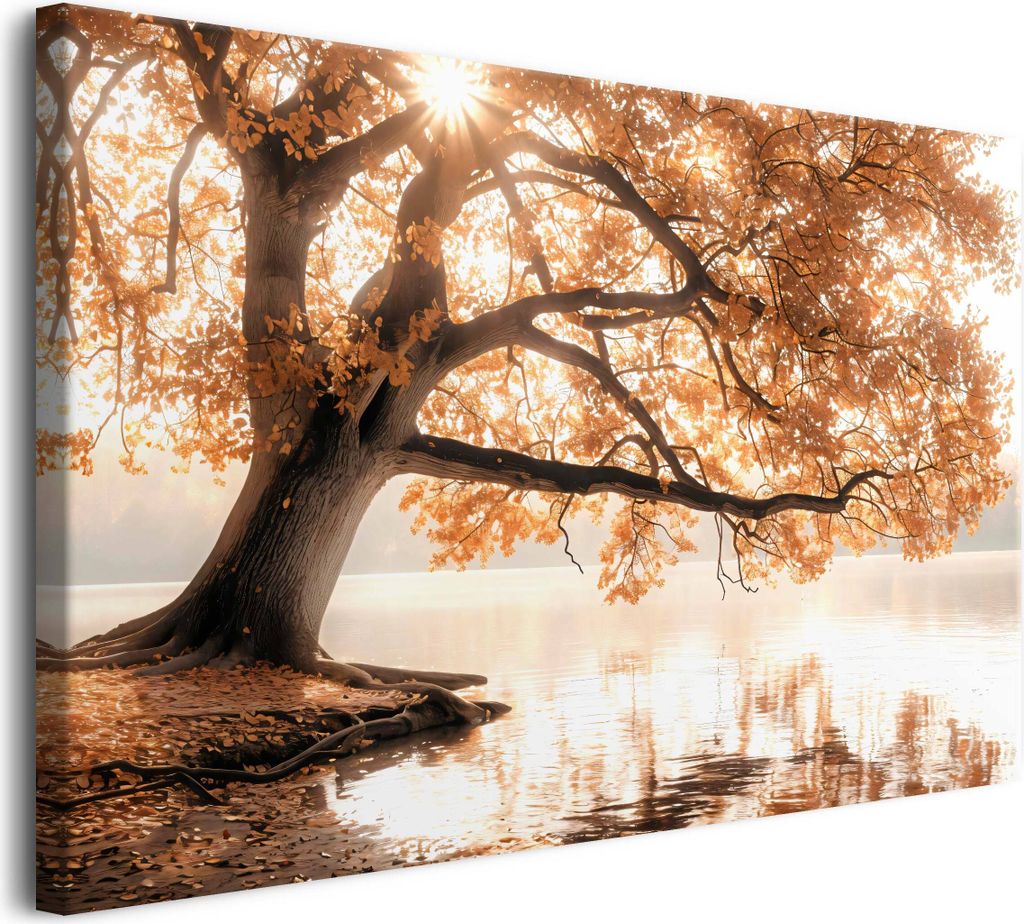 Leinwandbilder Wanddekoration für Wohnzimmer Gräser See Produktbild 
