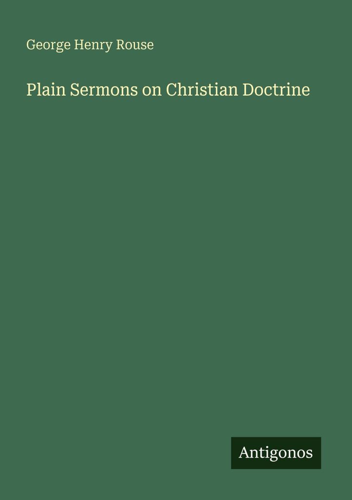 Plain Sermons on Christian Doctrine