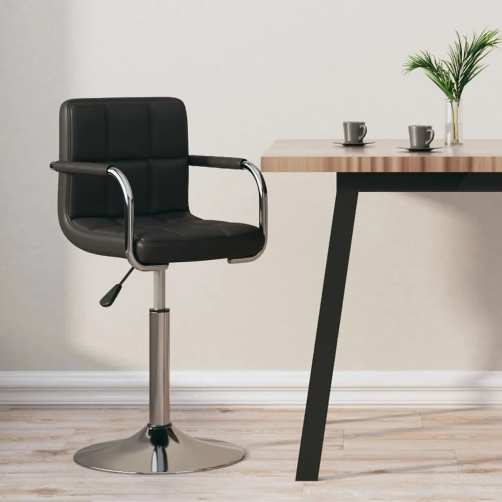 Sgabello Moderno Cloris Pelle Finta Nera | Arredo Bar Best Möbel 1parcel