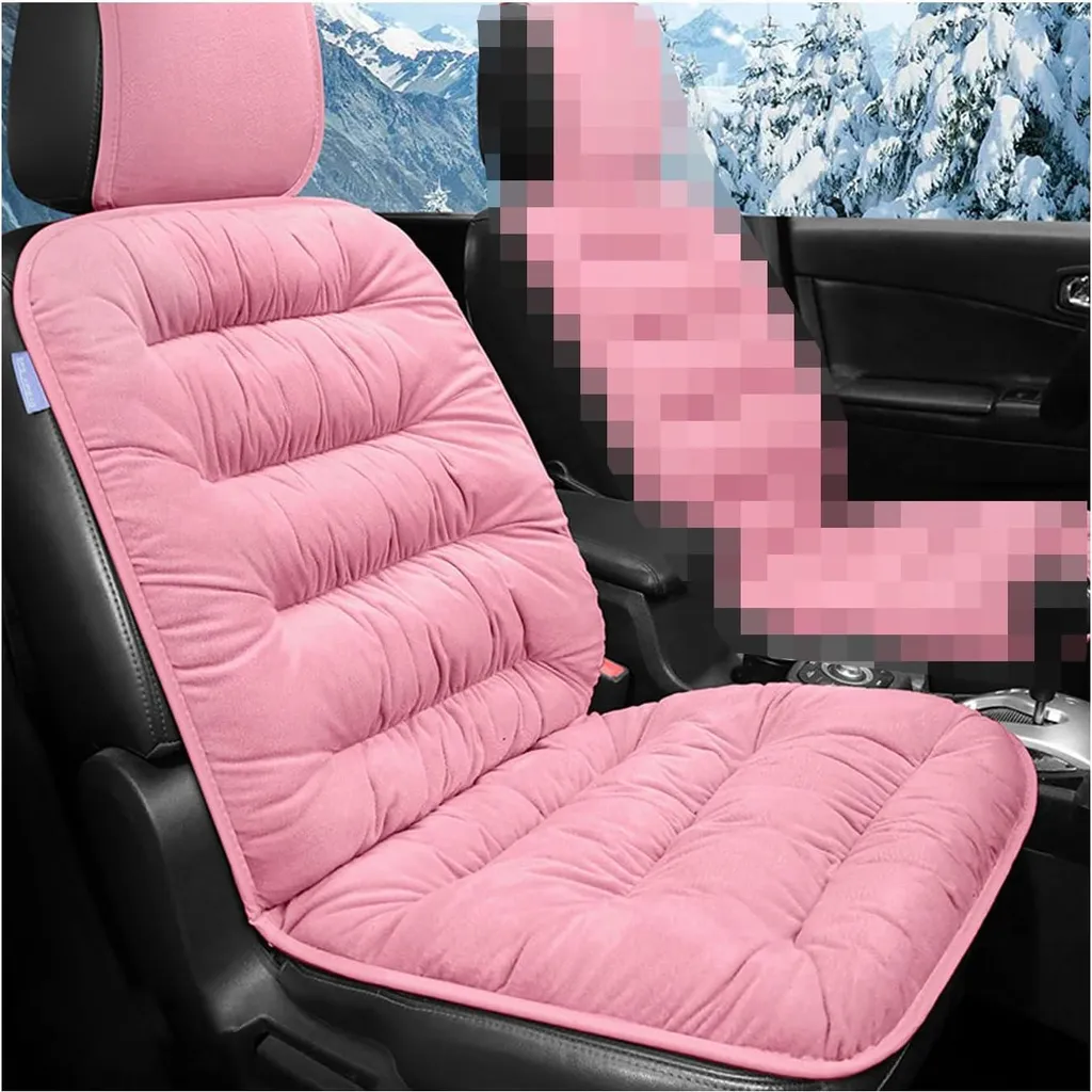 CGEAMDY Cuscino caldo per sedile auto, copertura per sedile auto, protezione per sedili auto, protezione universale per sedile auto con schienale, copertura antiscivolo per sedile auto