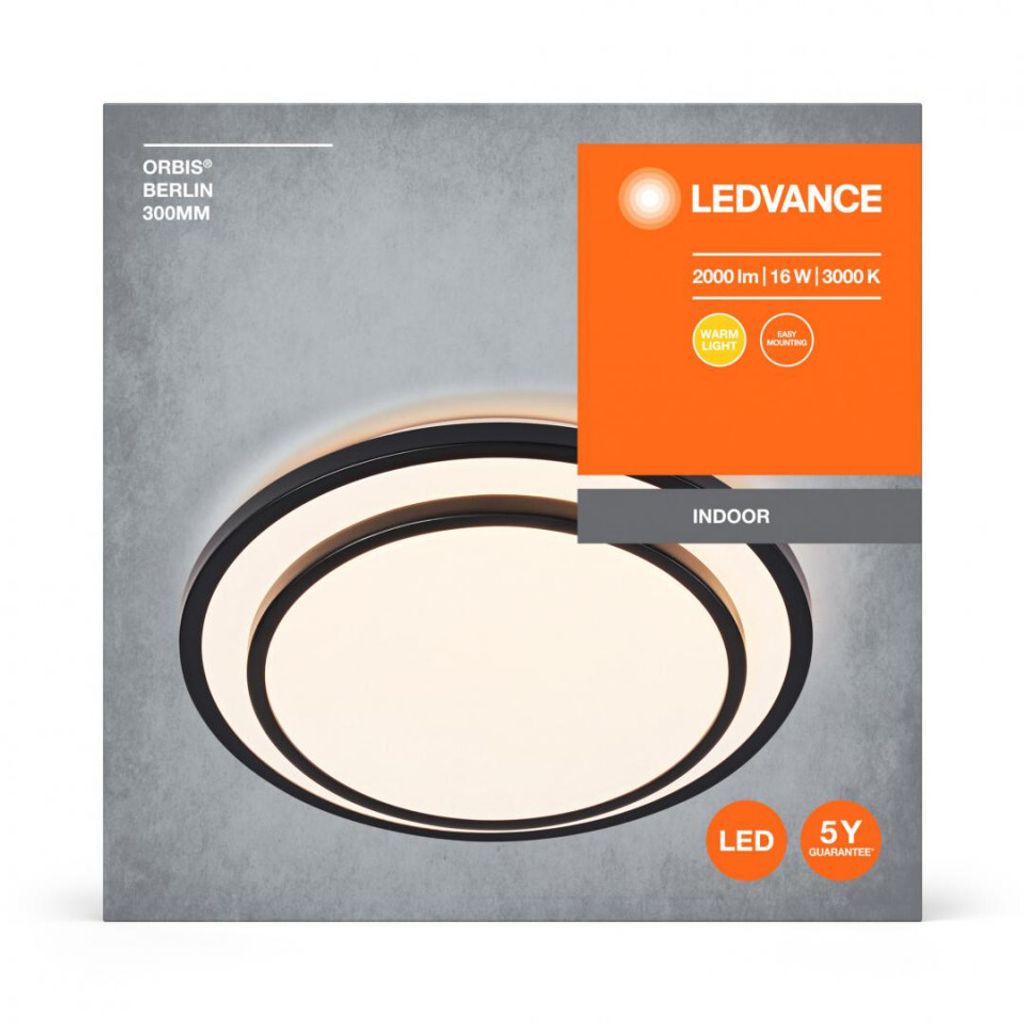 Orbis Berln 300Mm 16W 830 Bk Ledv Obrázok produktu 