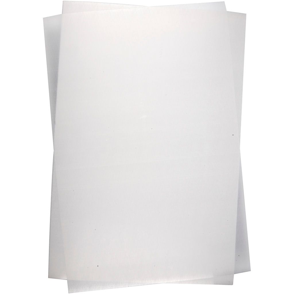 Schrumpffolie – matt, transparent, 10 Blatt