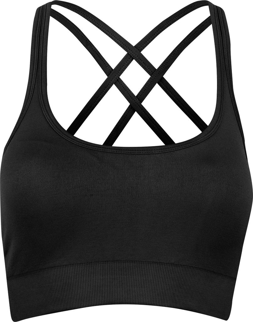 BeShaped Sport-BH Sportschool koningin mit herausnehmbaren Push Up-Einlagen Black XS