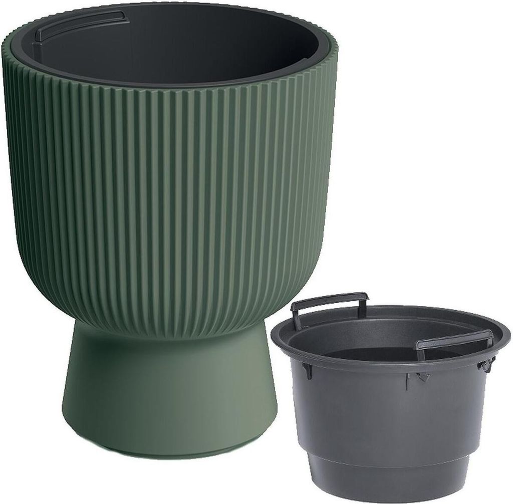 Doniczka Do Kwiatów Milly Na Nodze Śr 24Cm Zielona Pina