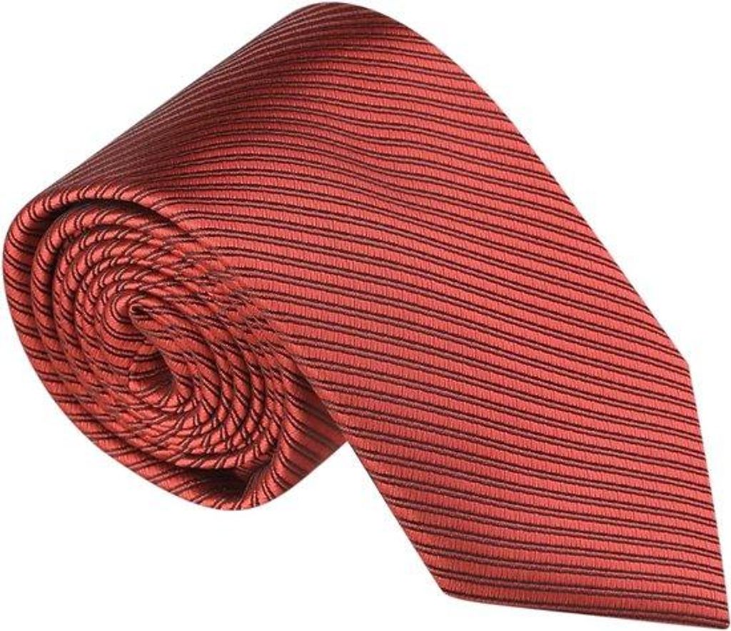 Lederstropdas in rood, 145 cm, formel, heren.