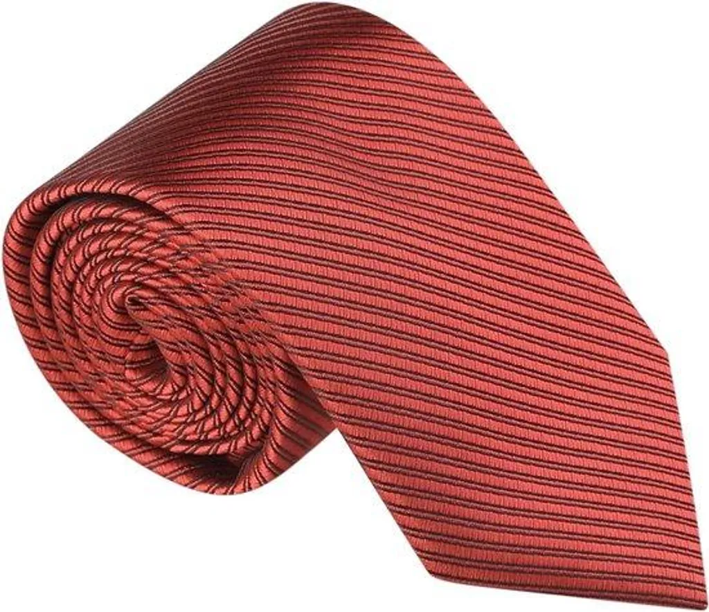 Cravate en cuir rouge 145 cm anti-pli, le style classique sans effort