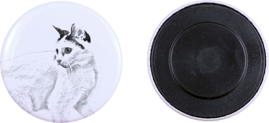 Japanische Bobtail Katze - Sammlung von einzigartigen Magneten, eigenes Foto, Marke Art-Dog