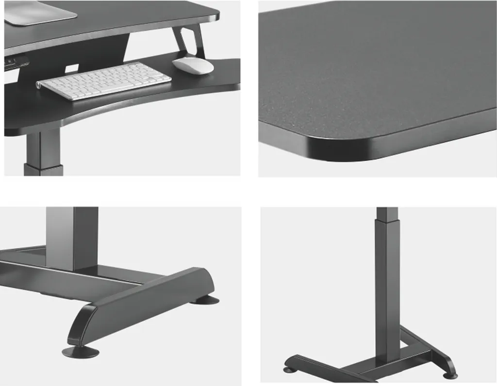 Bureau ergonomique électrique pour télétravail avec rappel de posture actif