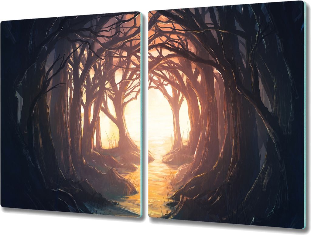 Coloray Hackbrett Herdabdeckplatte 2x40x52 cm Küchenbrett Produktbild 