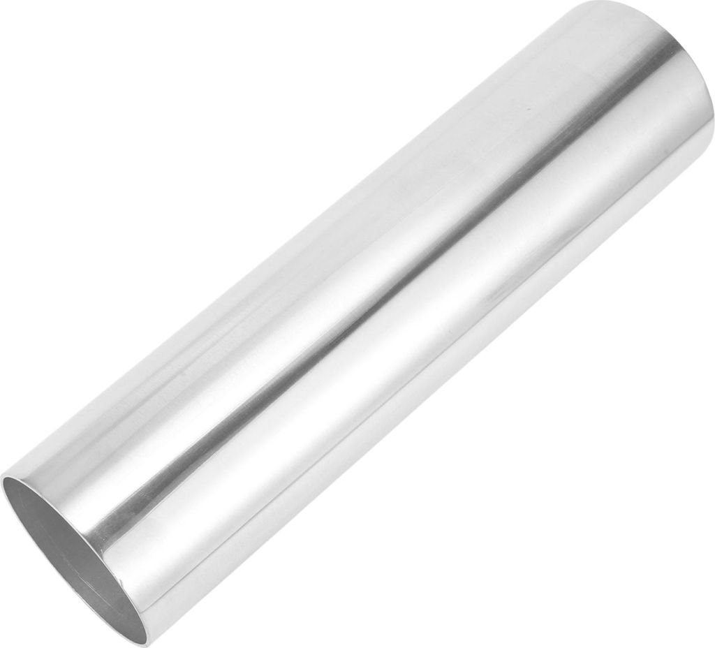 80mm/3.1"OD Gerades 6061 Aluminiumlegierungsrohr Intercooler Oberflächenpolierung Ansaugschlauchverbindung Doppelter Flachkopf 300mm 11.8"(L) 1mm ...