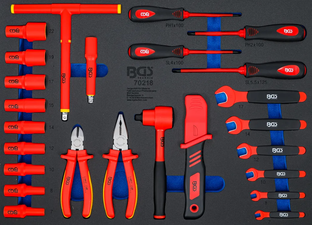 Garniture de douilles isolées pour maintenance véhicule électrique - 26pcs