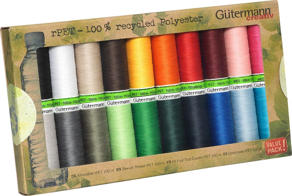Gütermann Nähfaden-Set Allesnäher rPET 20x100m Col.1 Produktbild 