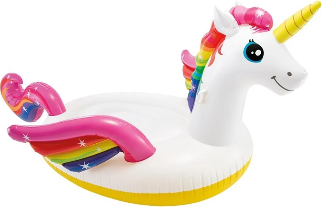 Île gonflable licorne géante XXL 287cm, bouée de luxe pour la mer