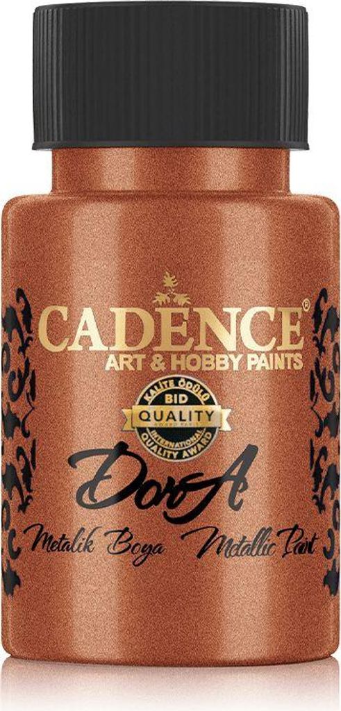 Cadence - Metallic Acrylfarbe - Dora - 50ml Zinober-Gold