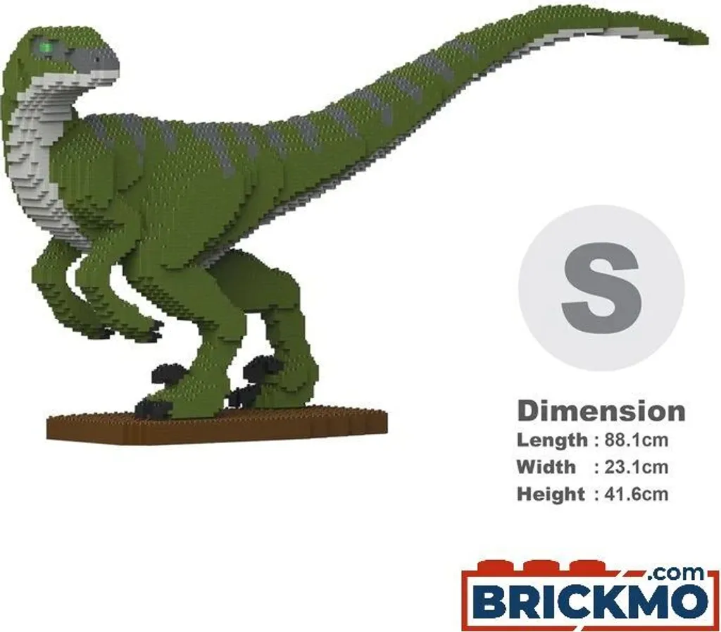 Velociraptor JEKCA 01-M01 Dinosaure en Briques Solide qui ne se Casse Pas
