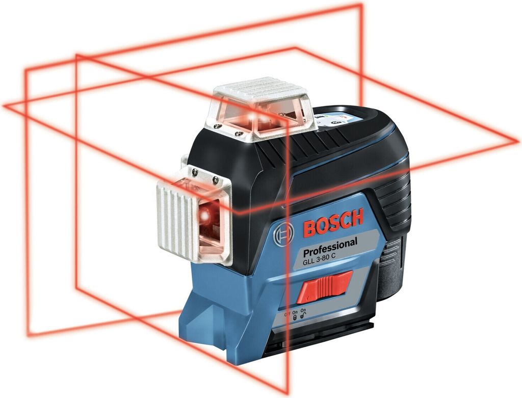 Laser linéaire Bosch GLL 3-80 C, 1 batterie GBA 12 V 2,0 Image du produit 