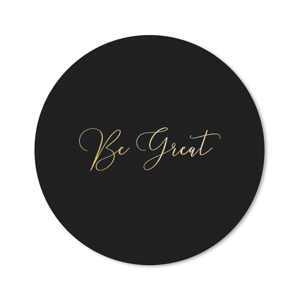 MuchoWow Mauspad Mousepad Zitate - Selbstvertrauen - Gold 50x50 cm - Mousepads - Maus Mat - Pad - Mausunterlage - Vinyl