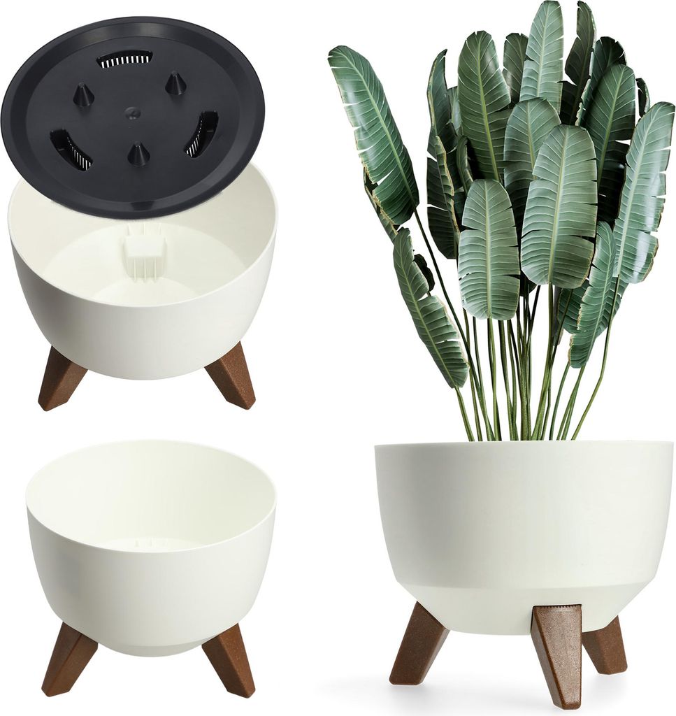 KADAX květináč 24 cm obal + zásuvné nohy stojan na květiny Obrázek produktu 