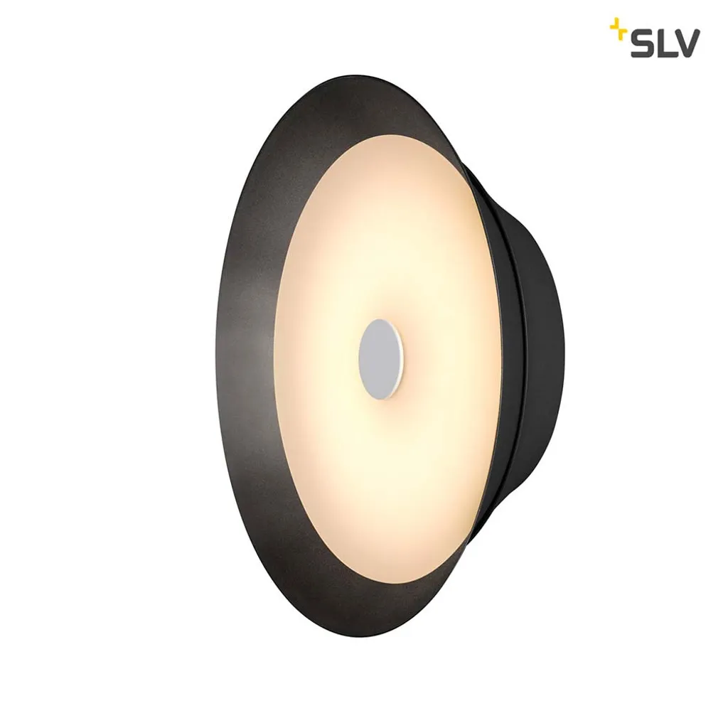 Plafonnier LED SLV Bato 35 Noir Luminaire de Plafond Moderne 2700K