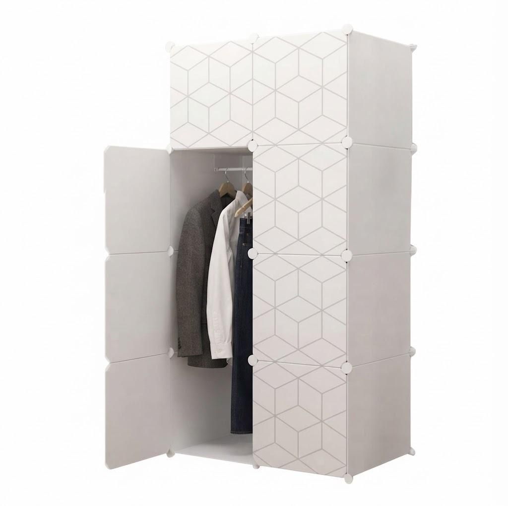 Stilvoller modularer Kleiderschrank mit modernem Produktbild 