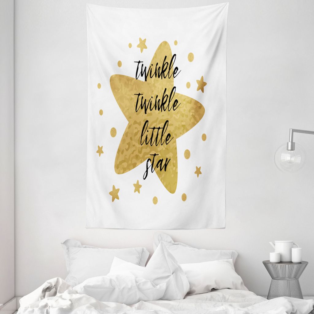 ABAKUHAUS Zitat Wandteppich und Tagesdecke, Grunge-Stil Retro-Schriftzug aus Weiches Mikrofaser Stoff Waschbar ohne Verblassen Digitaldruck, 140 x ...