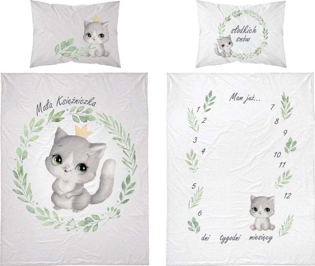 Babybettwäsche 100x135 Kitten Princes BAUMWOLLE