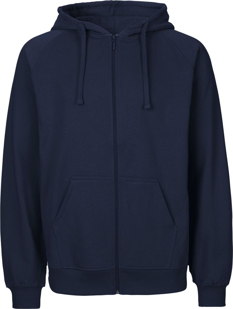 Neutral O63301 | Herren Zip Hoodie Kaputzenjacke / 100% Fairtrade-Baumwolle - Farbe: Navy - Größe: 5XL