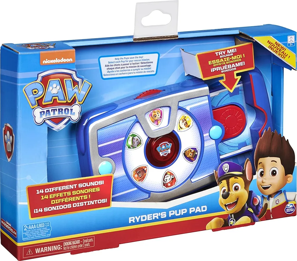 Pup Pad Ryder Pat' Patrouille Spin Master - Tablette Mission 14 Sons