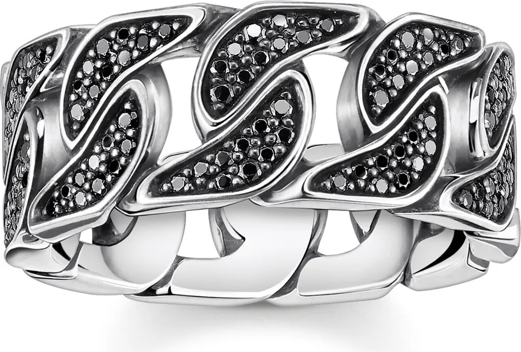Bague Argent 925 Noirci au Design Minimaliste et Finition Unie - 56