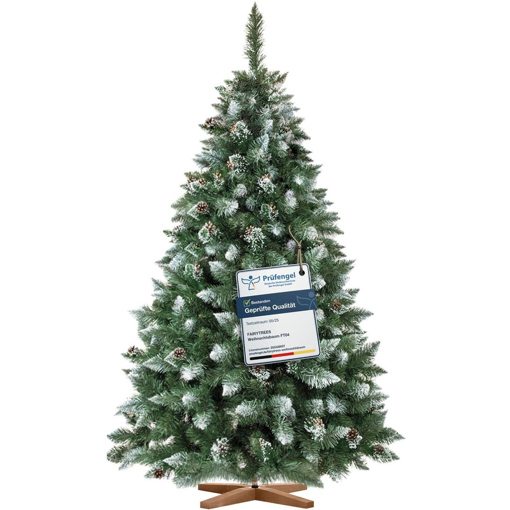 Albero di Natale artificiale FairyTrees 180cm in pino con Immagine del prodotto 