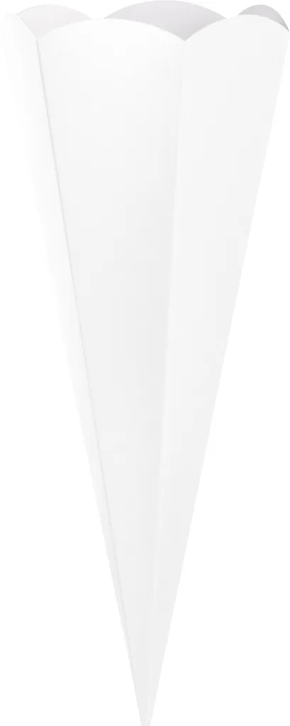 Schultüte Heyda 69cm blanche à personnaliser pour enfant lot de 5 pcs