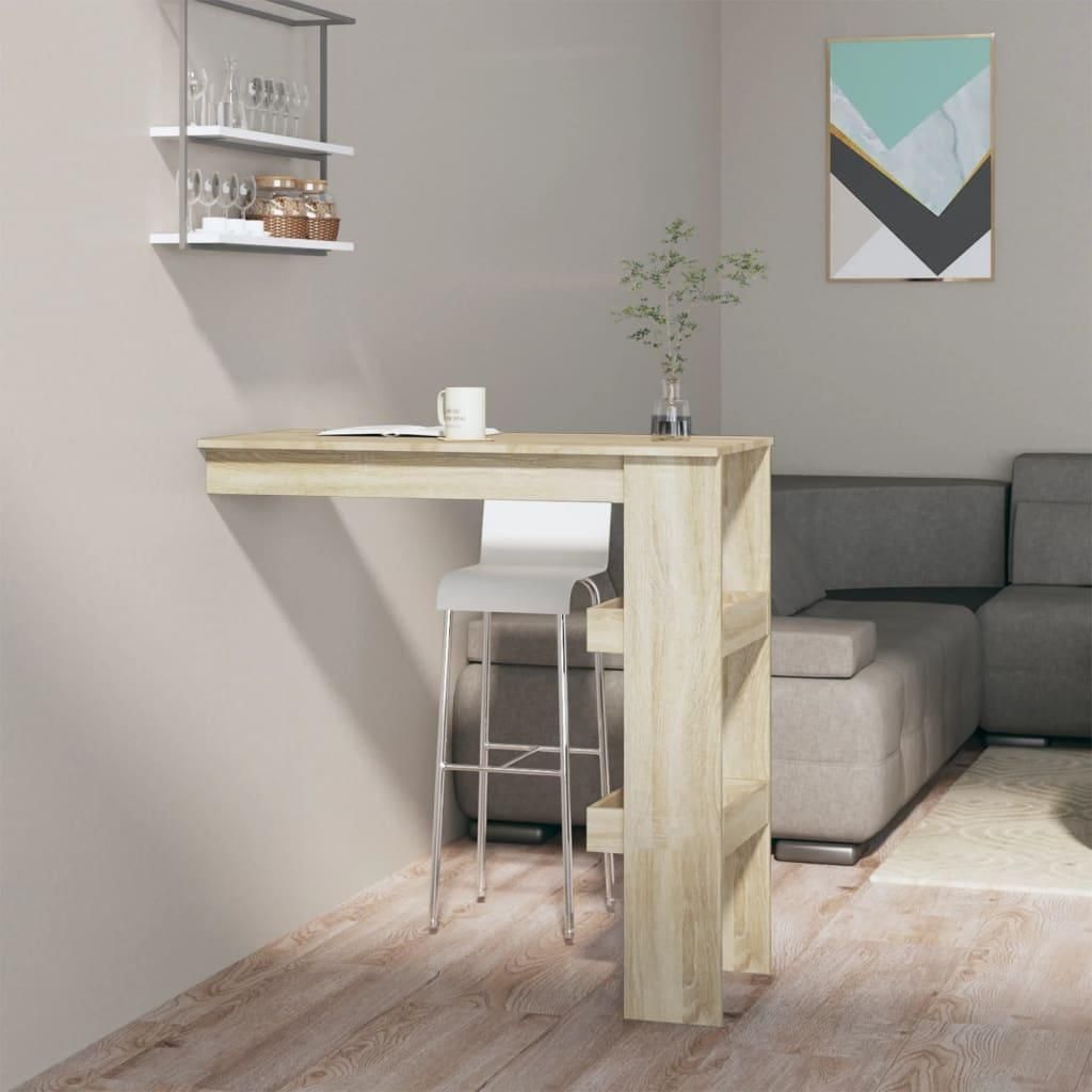 Nástěnný barový stůl Sonoma Oak 102x45x103,5 cm výrobek ze Obrázek produktu 