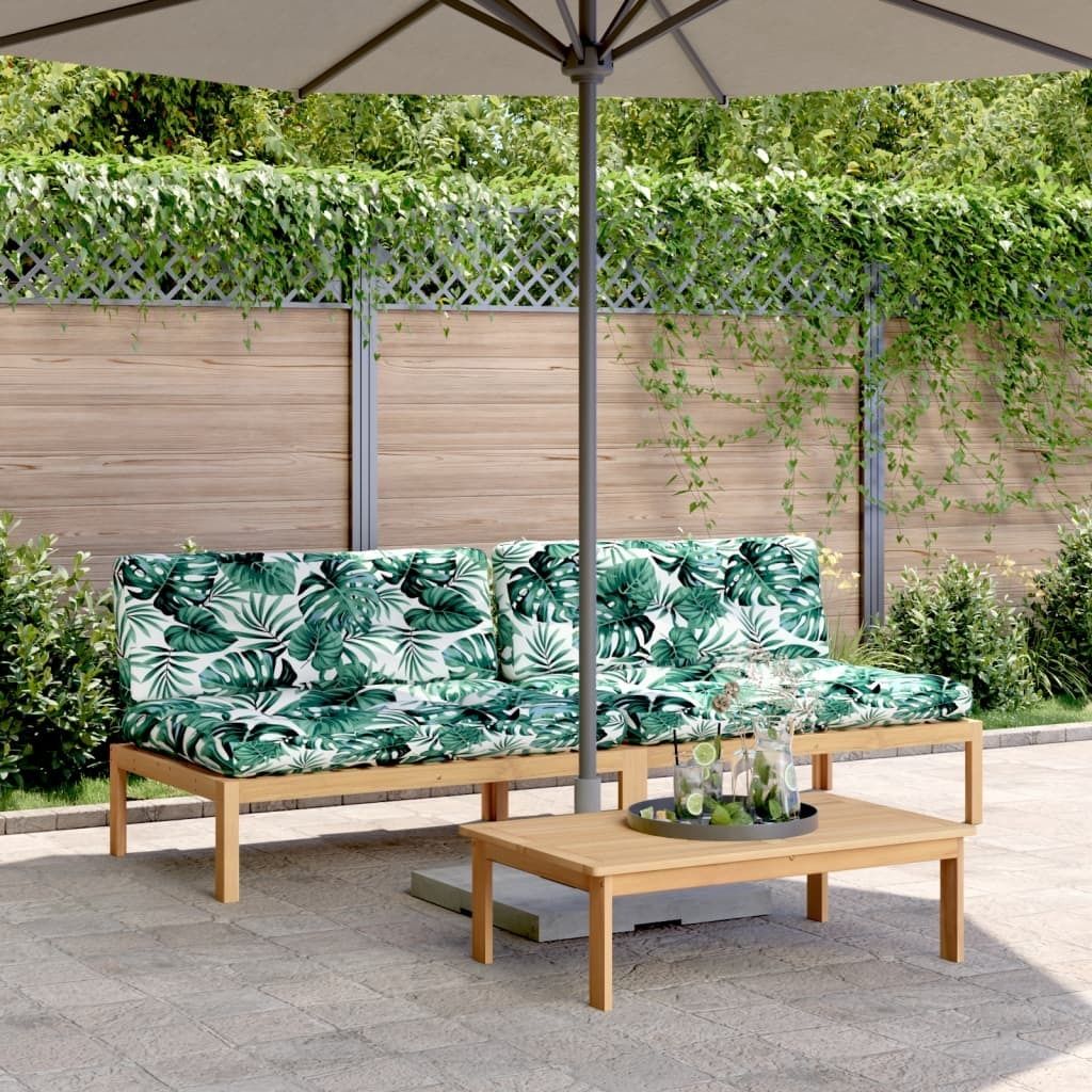 Eleganter Möbel Garten-Mittelsofas aus Paletten 2 Stk. mit Kissen Akazienholz Gartensofas"2025" DE314924