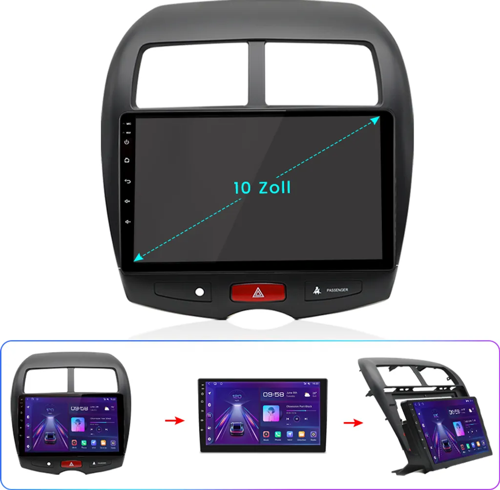 Infotainment Android 12 per Mitsubishi ASX 2010-16 10" GPS - 25