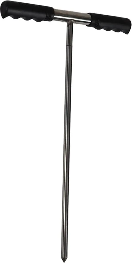 Sonde de sol robuste à tige inox et poignée confort pour prélèvement ferme