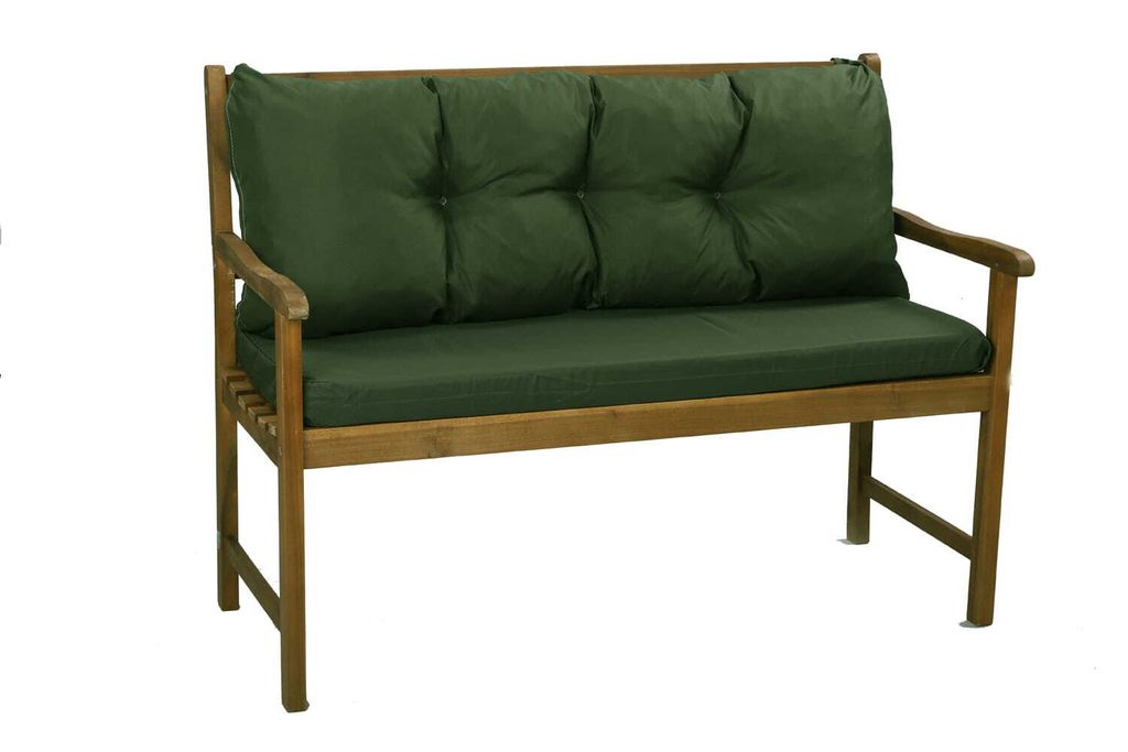 Cuscino per panca 120 x 50 x 40 verde | cuscino per panca Immagine del prodotto 